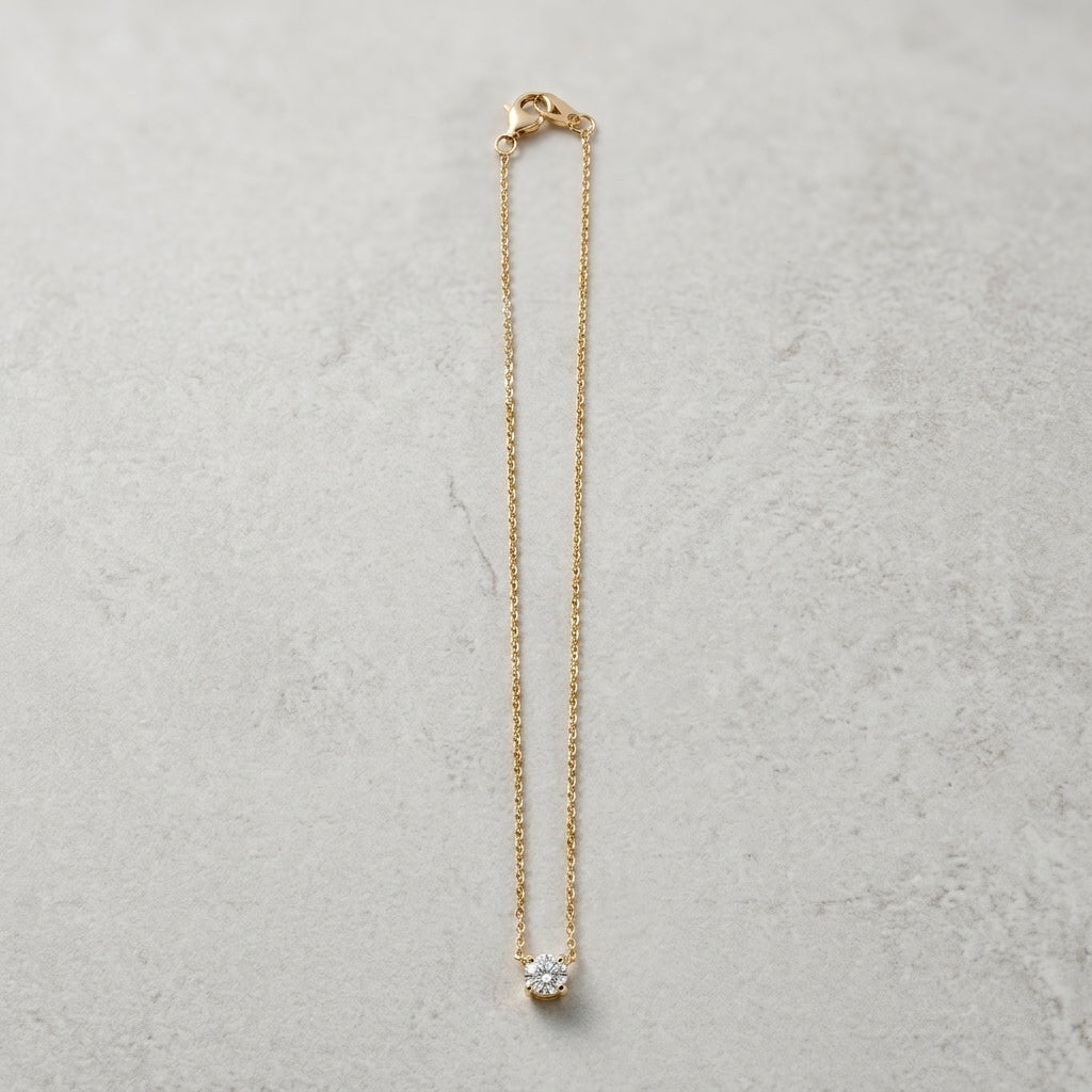 Crystal Gold Necklace