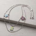 Multi-Charm Layered Necklace