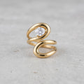 Crystal Wrap Gold Ring