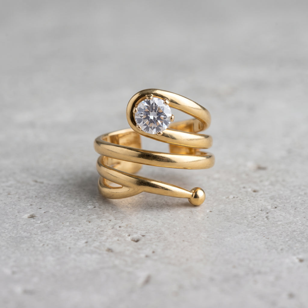 Spiral Gold Ring