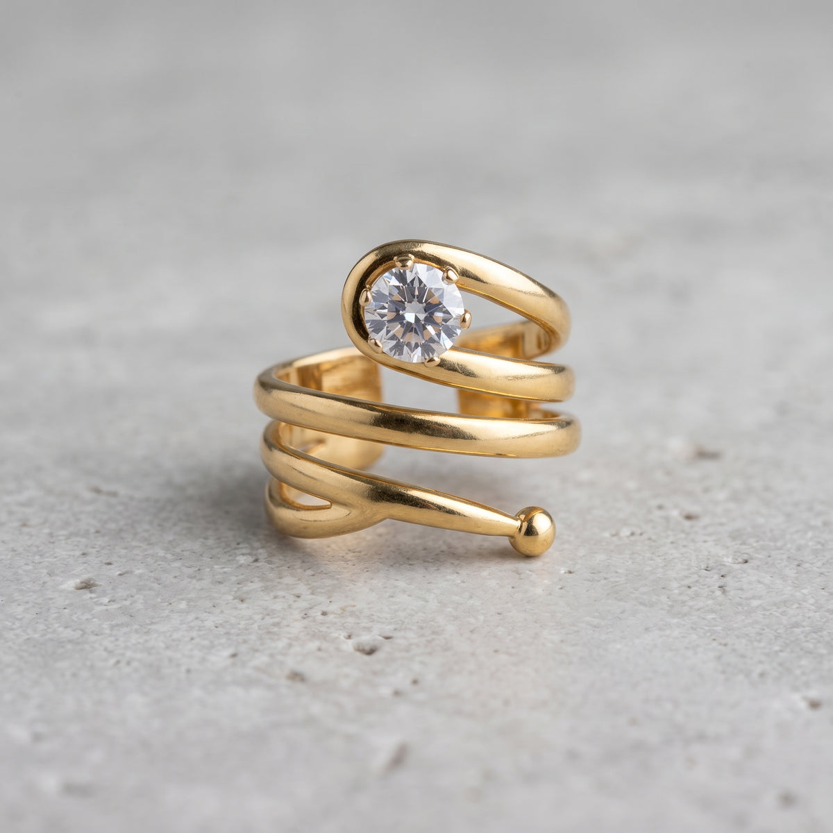 Spiral Gold Ring