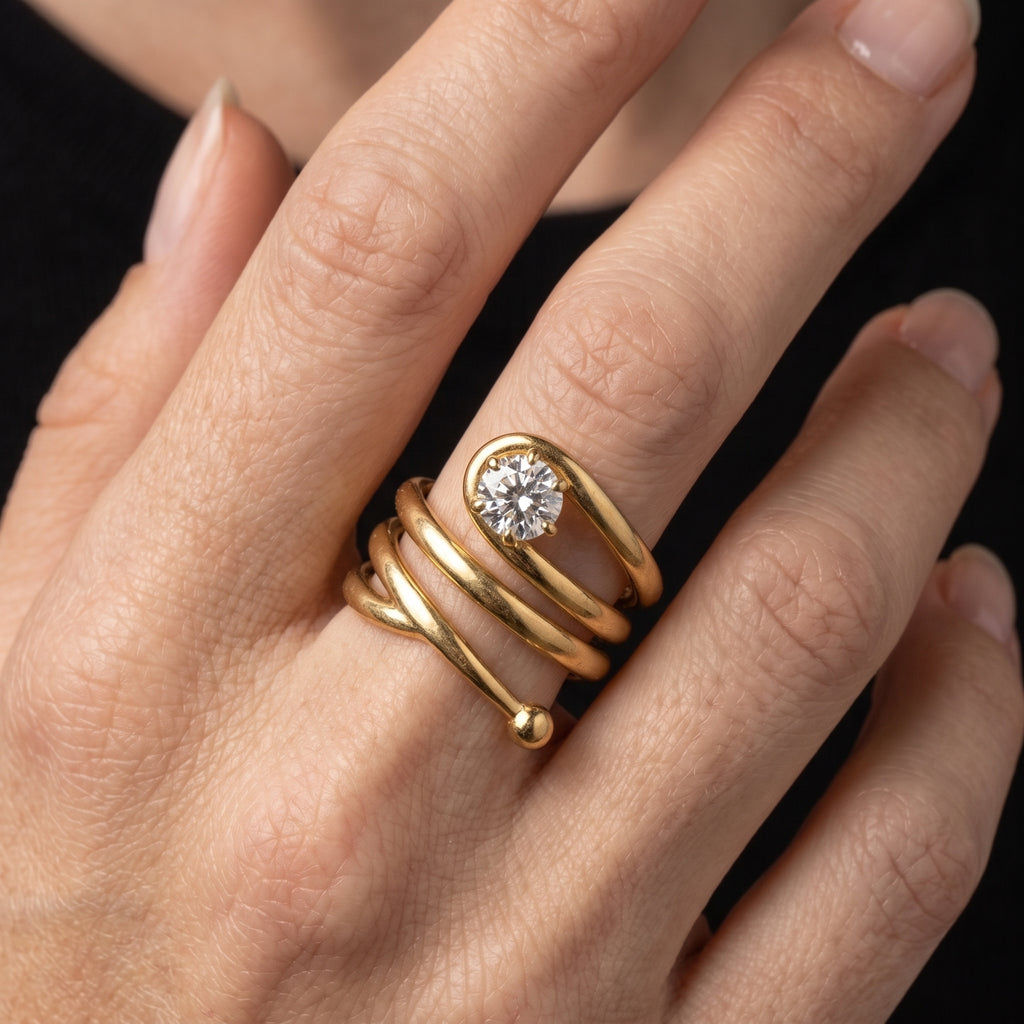 Spiral Gold Ring